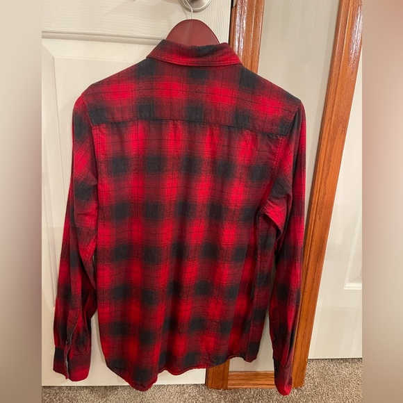 Red and Grey Kolby Button Up Shirt Size Small Men’s. - Picture 2 of 3